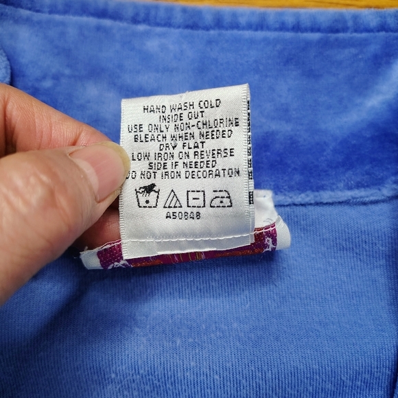 Cotton Velvet Quacker Factory Women's Full Zip Sweatshirt rhinestone, Size 1X, - Picture 12 of 16